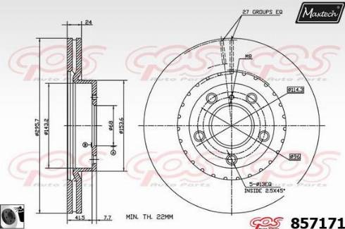 Maxtech 857171.0060 - Bremžu diski autodraugiem.lv