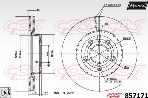 Maxtech 857171.0080 - Bremžu diski autodraugiem.lv