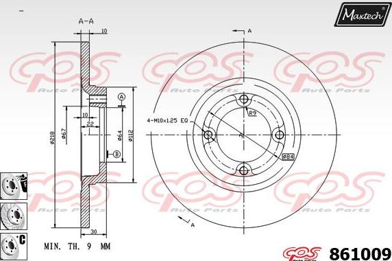 Maxtech 865002 - Bremžu diski autodraugiem.lv