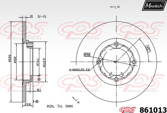 Maxtech 865208 - Bremžu diski autodraugiem.lv