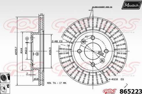 Maxtech 865223.6060 - Bremžu diski autodraugiem.lv