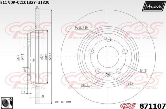 Maxtech 861061 - Bremžu diski autodraugiem.lv