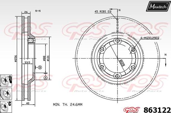 Maxtech 871101 - Bremžu diski autodraugiem.lv