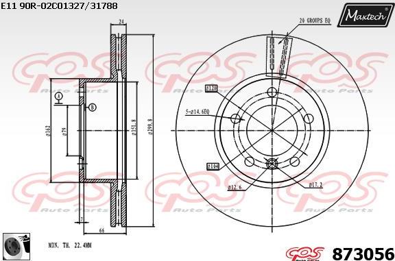 Maxtech 861261 - Bremžu diski autodraugiem.lv