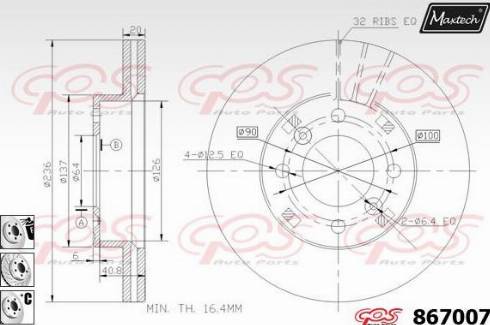 Kavo Parts BR-5805-C - Bremžu diski autodraugiem.lv