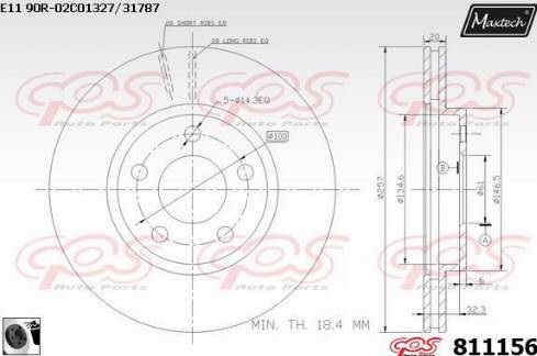 Maxtech 811156.0060 - Bremžu diski autodraugiem.lv