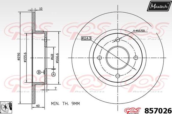 Maxtech 811171 - Bremžu diski autodraugiem.lv