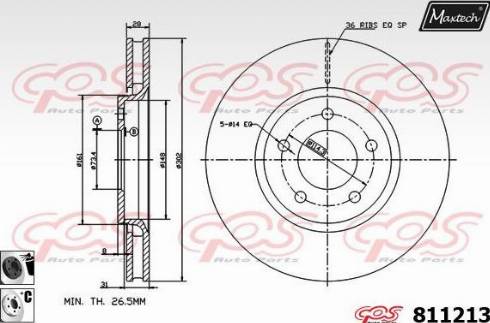 BOSCH 986479117 - Bremžu diski autodraugiem.lv