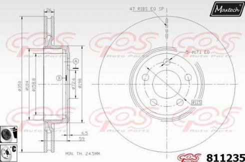 Maxtech 811235.6060 - Bremžu diski autodraugiem.lv