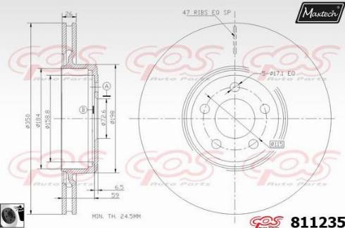 Maxtech 811235.0060 - Bremžu diski autodraugiem.lv