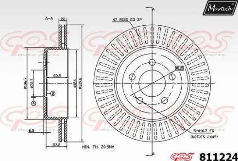 Maxtech 811224.0000 - Bremžu diski autodraugiem.lv