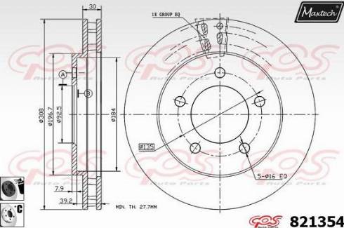 Maxtech 821354.6060 - Bremžu diski autodraugiem.lv