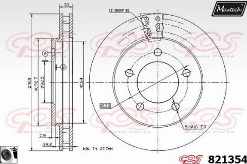 Maxtech 821354.0060 - Bremžu diski autodraugiem.lv