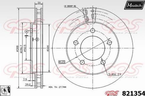 Maxtech 821354.0080 - Bremžu diski autodraugiem.lv