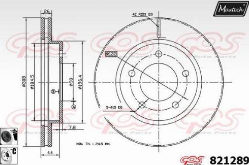 Maxtech 821289.6060 - Bremžu diski autodraugiem.lv