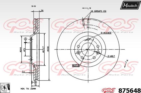 Maxtech 828011 - Bremžu trumulis autodraugiem.lv