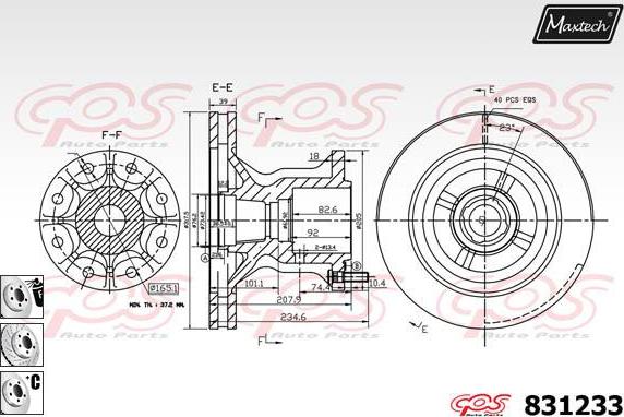 Maxtech 827015 - Bremžu diski autodraugiem.lv