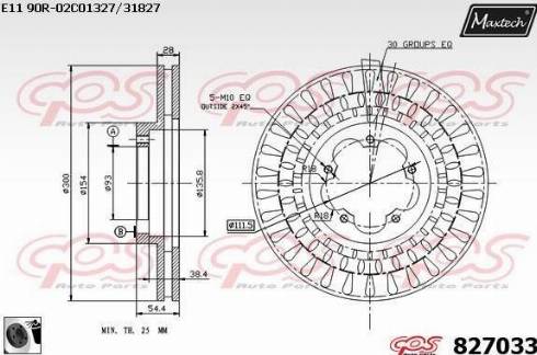 Maxtech 827033.0060 - Bremžu diski autodraugiem.lv