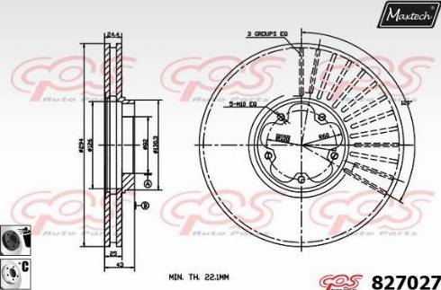 Maxtech 827027.6060 - Bremžu diski autodraugiem.lv