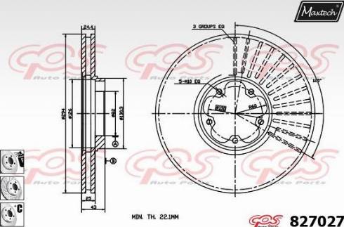 Maxtech 827027.6880 - Bremžu diski autodraugiem.lv