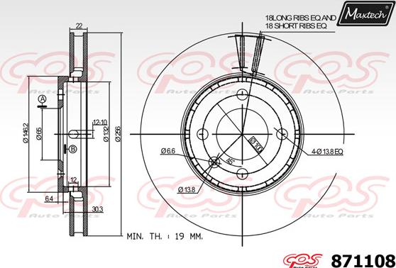 Maxtech 875641 - Bremžu diski autodraugiem.lv