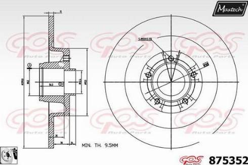 Maxtech 875352.0085 - Bremžu diski autodraugiem.lv