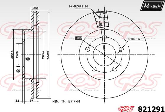 Maxtech 876608 - Bremžu trumulis autodraugiem.lv