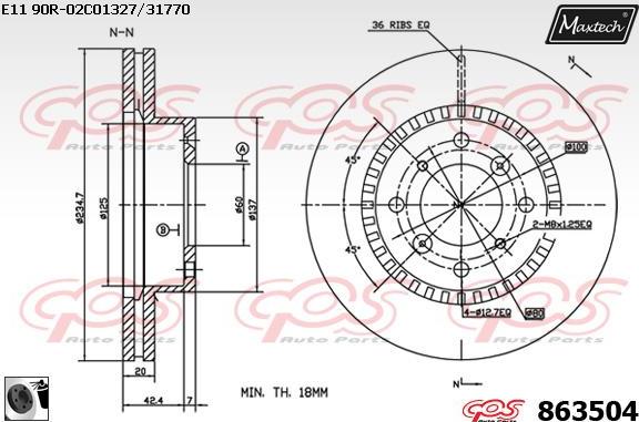 Maxtech 871530 - Bremžu diski autodraugiem.lv