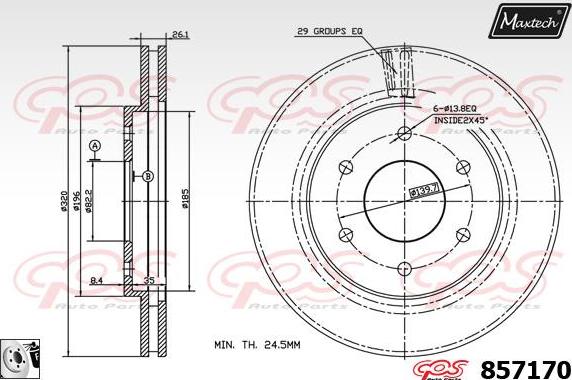 Maxtech 871037 - Bremžu diski autodraugiem.lv