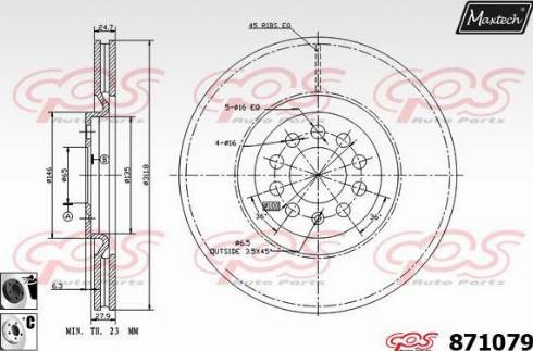 Maxtech 871079.6060 - Bremžu diski autodraugiem.lv