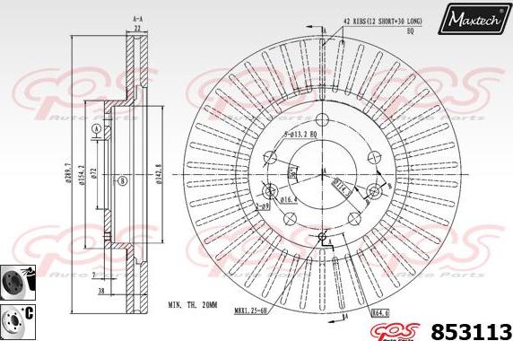 Maxtech 871164 - Bremžu diski autodraugiem.lv