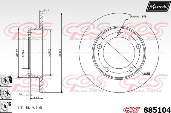 Maxtech 873527 - Bremžu diski autodraugiem.lv