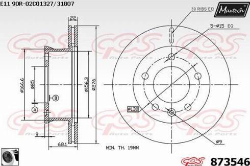 Maxtech 873546.0060 - Bremžu diski autodraugiem.lv