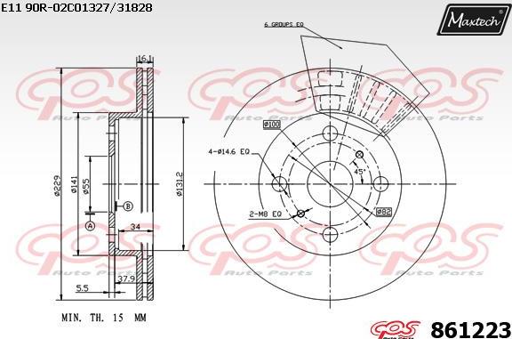 Maxtech 873571 - Bremžu diski autodraugiem.lv