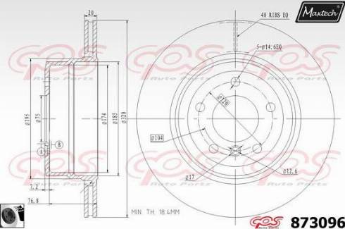 Maxtech 873096.0060 - Bremžu diski autodraugiem.lv