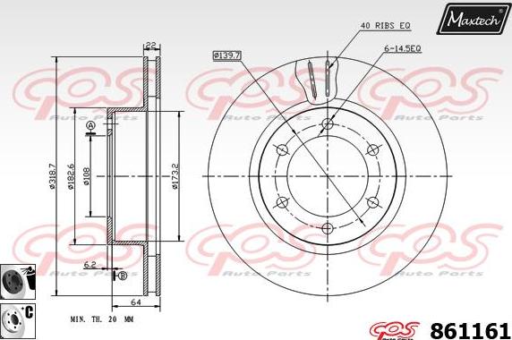 Maxtech 873049 - Bremžu diski autodraugiem.lv