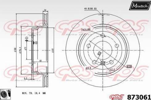 Maxtech 873061.0060 - Bremžu diski autodraugiem.lv