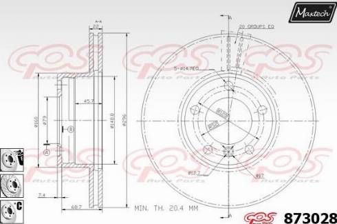 Maxtech 873028.6880 - Bremžu diski autodraugiem.lv