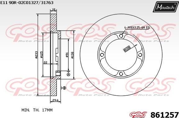 Maxtech 873074 - Bremžu diski autodraugiem.lv