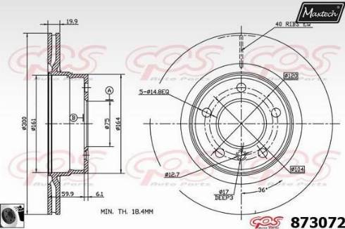 Maxtech 873072.0060 - Bremžu diski autodraugiem.lv