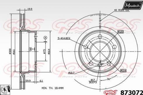 Maxtech 873072.0080 - Bremžu diski autodraugiem.lv