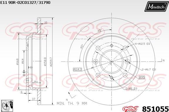 Maxtech 877246 - Bremžu diski autodraugiem.lv