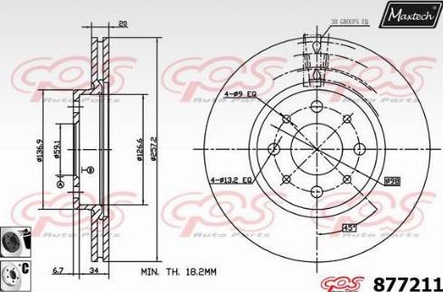 Maxtech 877211.6060 - Bremžu diski autodraugiem.lv