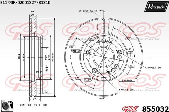 Maxtech 877236 - Bremžu diski autodraugiem.lv