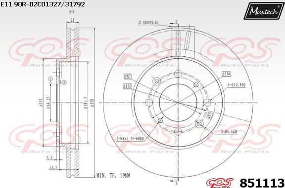 Maxtech 70160055 - Virzītājčaulu komplekts, Bremžu suports autodraugiem.lv