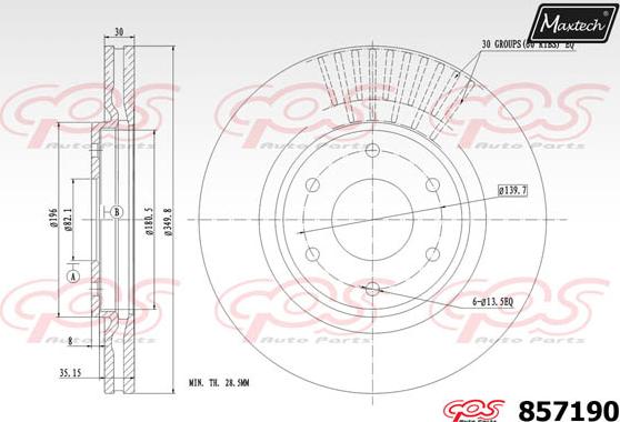 Maxtech 70160060 - Virzītājčaulu komplekts, Bremžu suports autodraugiem.lv