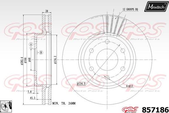 Maxtech 70160032 - Virzītājčaulu komplekts, Bremžu suports autodraugiem.lv