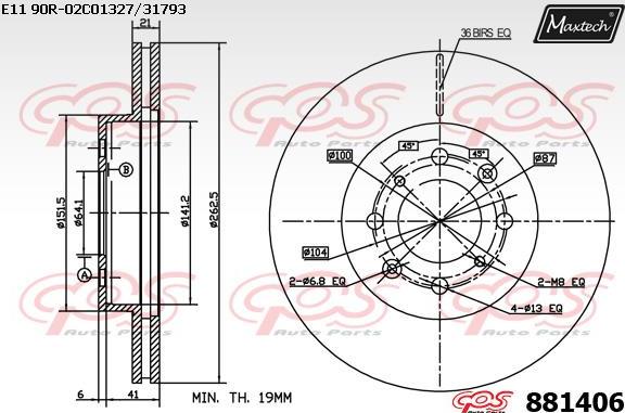 Maxtech 70160156 - Virzītājčaulu komplekts, Bremžu suports autodraugiem.lv