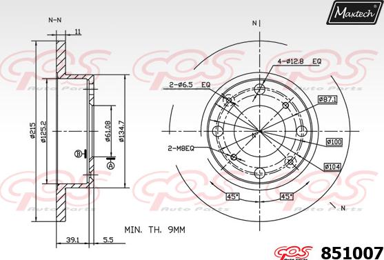 Maxtech 70160124 - Virzītājčaulu komplekts, Bremžu suports autodraugiem.lv