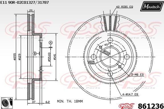 Maxtech 70160172 - Virzītājčaulu komplekts, Bremžu suports autodraugiem.lv